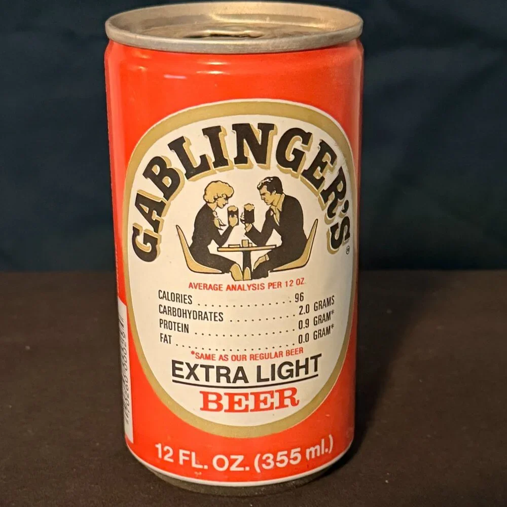 Gablinger's Extra Light Vintage Beer cans - Set of three